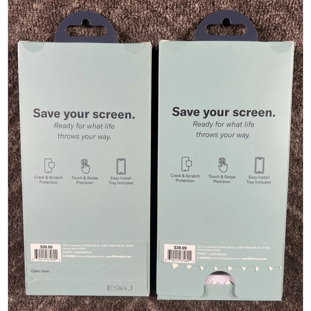 GoTo iPhone 13 & 13 Pro Screen Protector Tempered Glass NEW Lot of 2